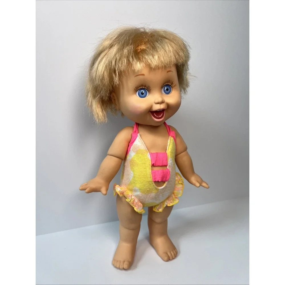 Vintage 1990 Galoob Baby Face So Playful Penny #10 Swimsuit Blue Eyes